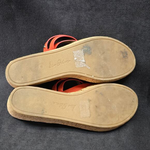 Sam Edelman Rasha Cork Wedge Slip On Thong Sandals - Picture 7 of 9